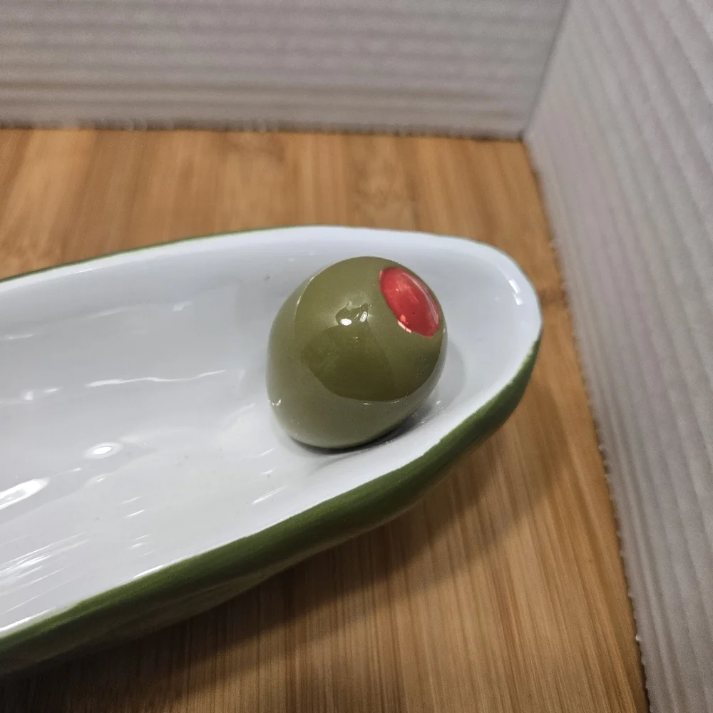 Bella Casa Olive Boat Olive Tray Appetizer Antipasto Charcuterie Party